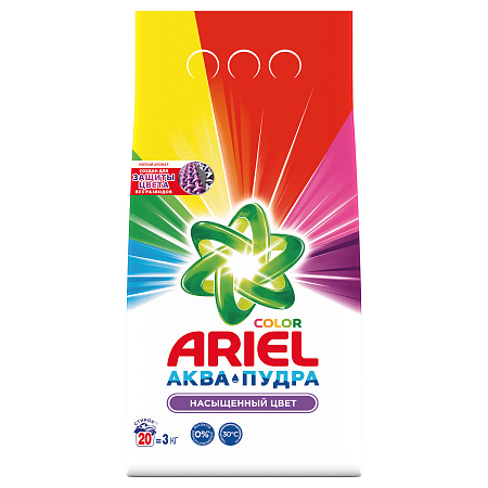 Порошок для машинной стирки Ariel "Color", 3кг 