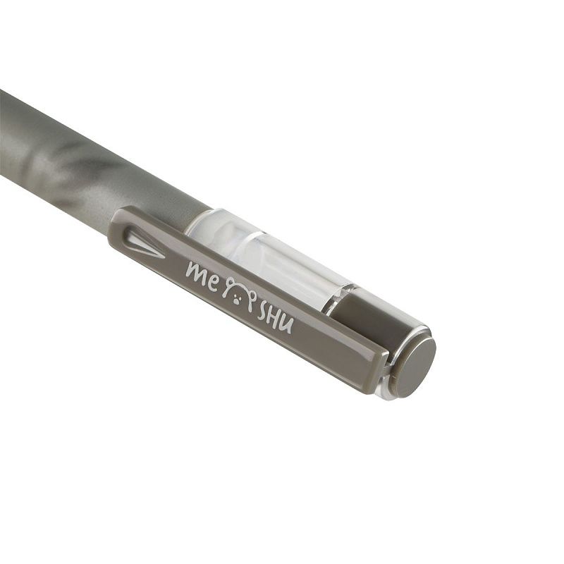 Ручка гелевая стираемая MESHU "Grace twigs" синяя, 0,5мм, корпус ассорти 