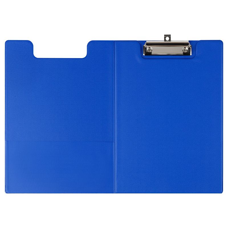 Папка-планшет с зажимом OfficeSpace, ПВХ, синий 