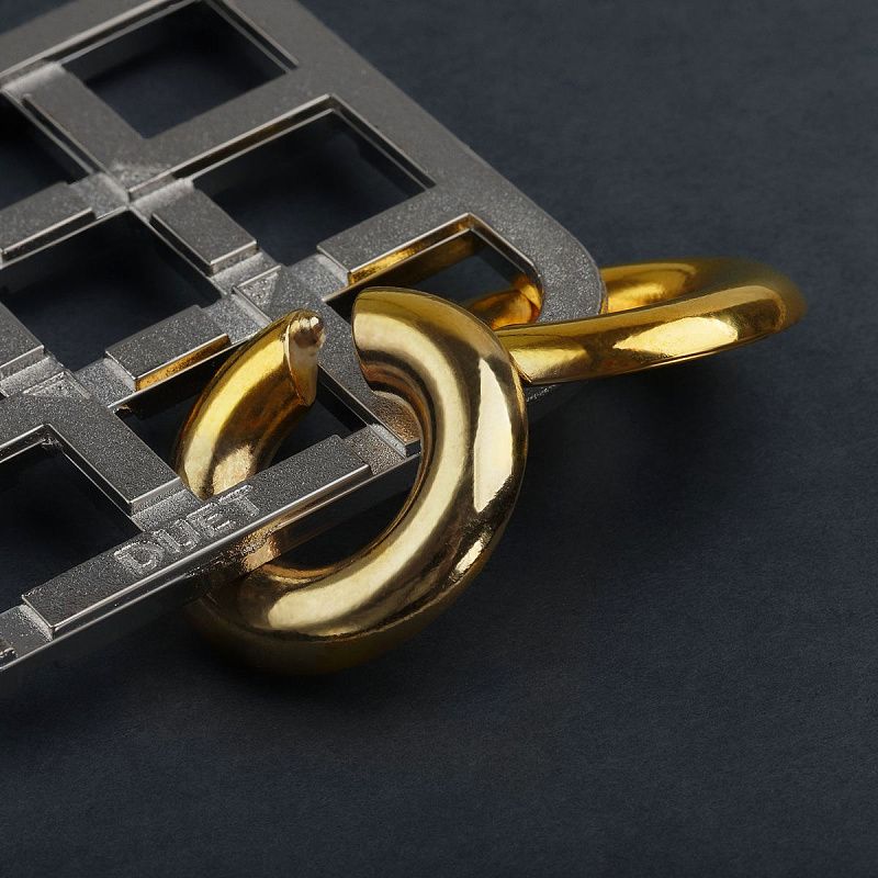 Головоломка металлическая большая ТРИ СОВЫ "Лабиринт", 3 уровень сложности 