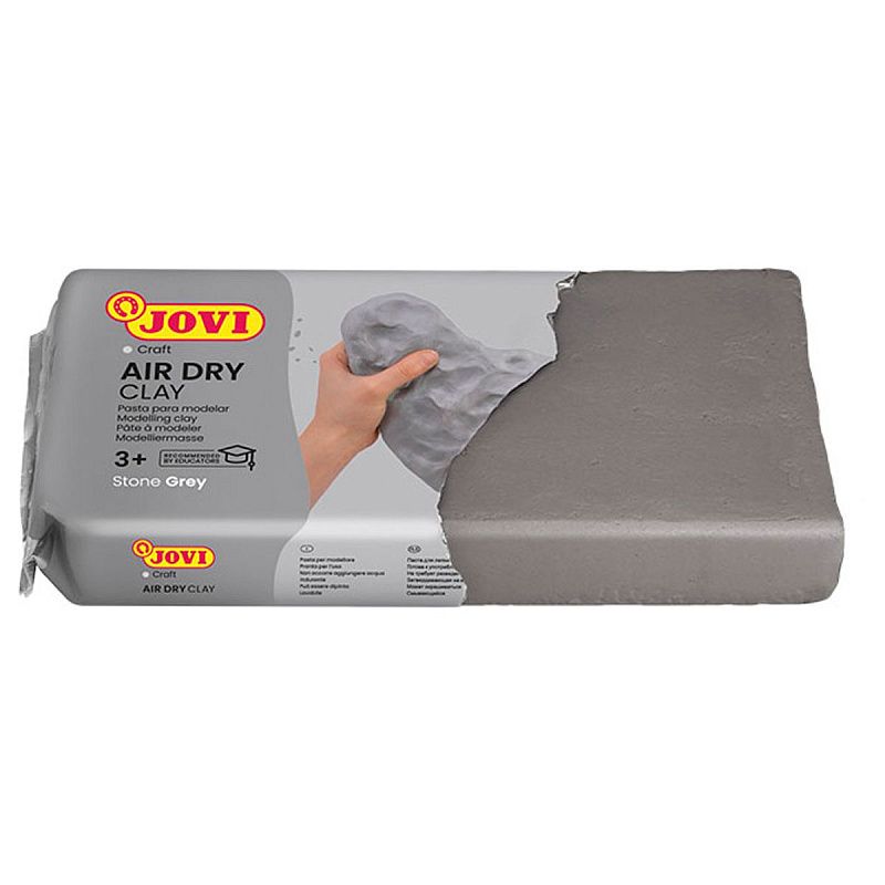Паста для моделирования JOVI, отвердевающая, серый, 500г, вакуумный пакет