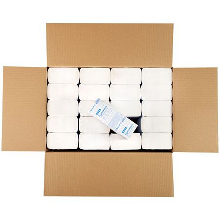 Полотенца бумажные лист. OfficeClean Professional(Z-сл) (H2), 2-слойные, 200л/пач., 21,5*24, тиснение, белые 
