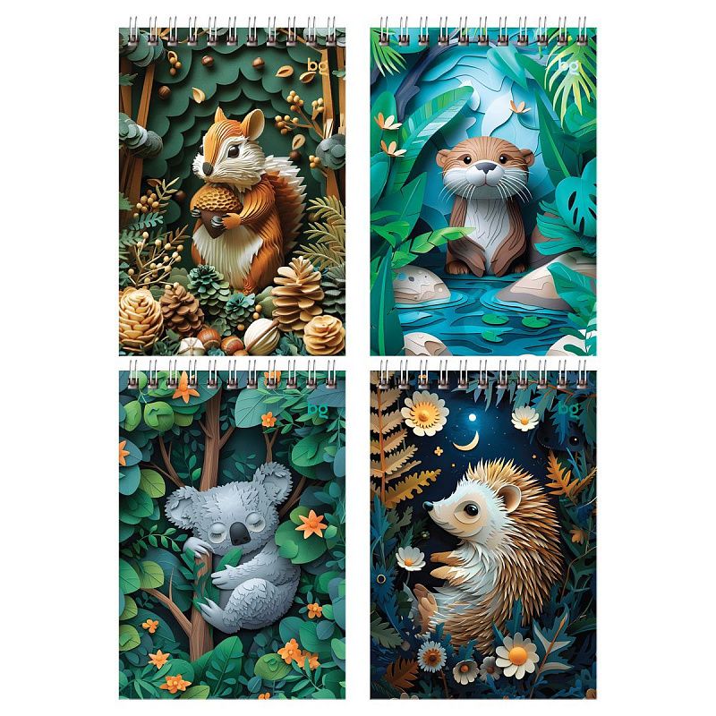 Блокнот А6 40л. на гребне BG "Paper art"