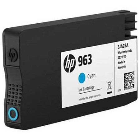 Картридж струйный HP (3JA23AE) для HP OfficeJet Pro 9010/9013/9020/9023, №963 голубой, ресурс 700 страниц 