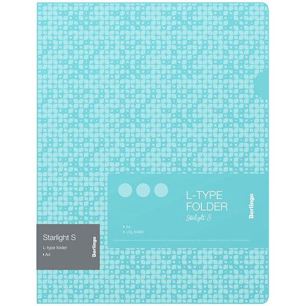 Папка-уголок Berlingo "Starlight S", А4, 200мкм, зеленая, с рисунком