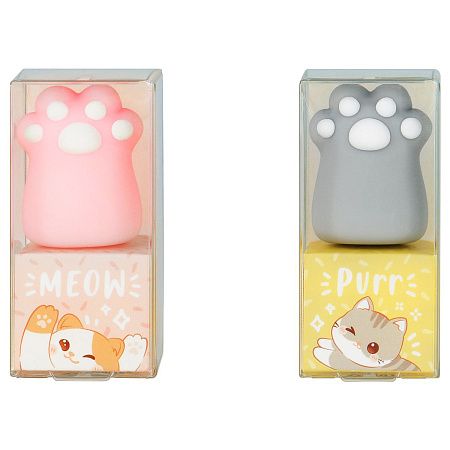 Ластик MESHU "Paw", ПВХ, 35*30*75мм 