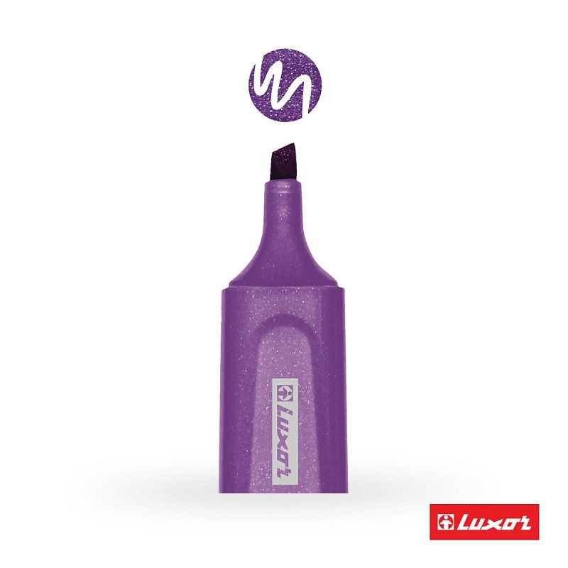 Текстовыделитель Luxor "Textliter Metallic" фиолетовый, 1-5мм. 