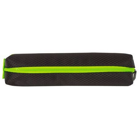 Пенал-косметичка BRAUBERG, мягкий, "Black&Bright", черно-зеленый, 21х5х5 см, 229005 