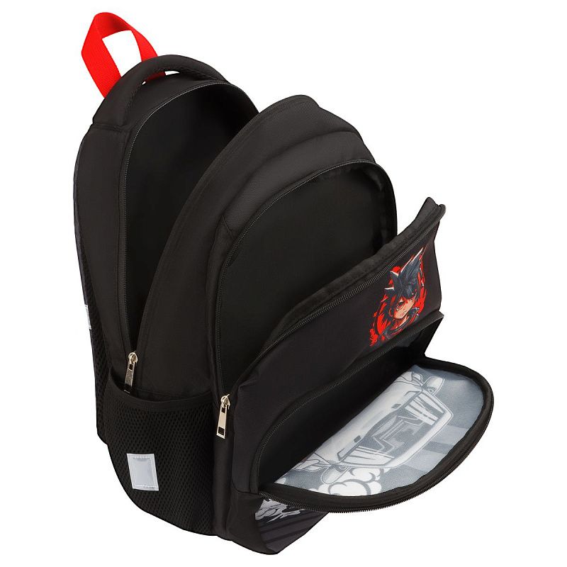 Рюкзак ArtSpace School "Race", 40*28*18см, 2 отделения, 3 кармана, уплотн. спинка 