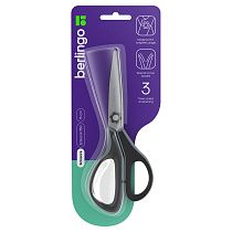 Ножницы Berlingo "Easycut 350", 15см, серые, эргономичные ручки, мягкие вставки, европодвес Ножницы Berlingo "Easycut 350", 15см, серые, эргономичные ручки, мягкие вставки, европодвес