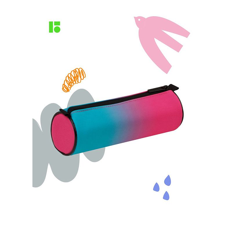 Пенал 1 отделение, 210*60 Berlingo "Radiance", полиэстер, розовый 