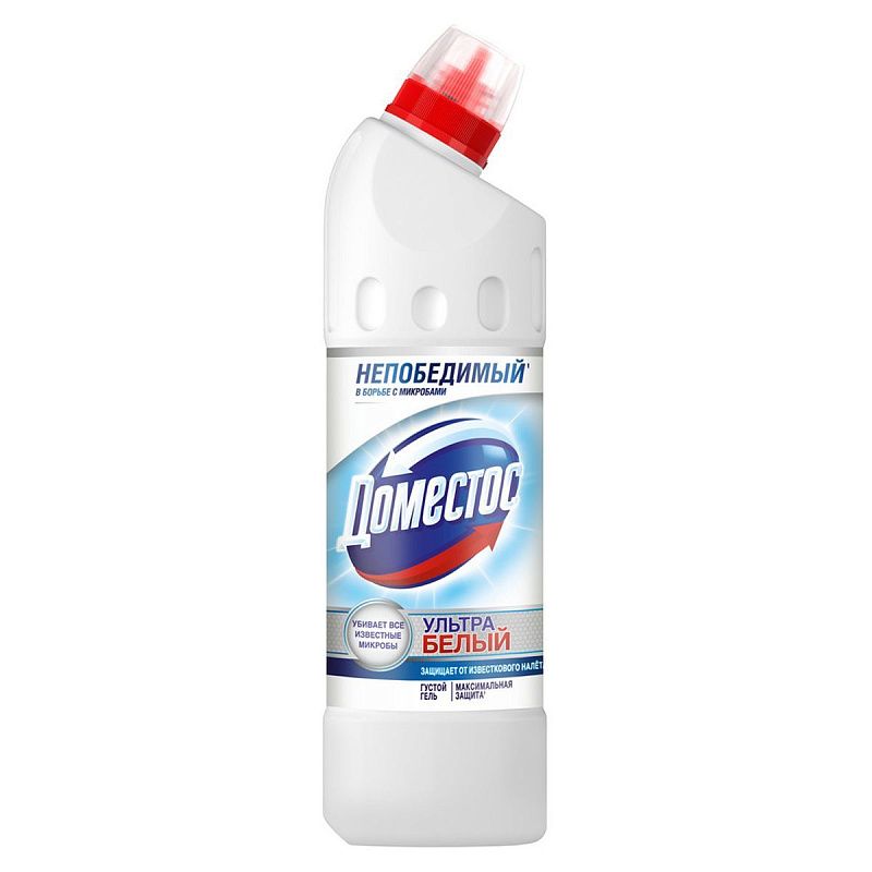 Средство для туалета Domestos "Ультра белый", гель, 500мл 