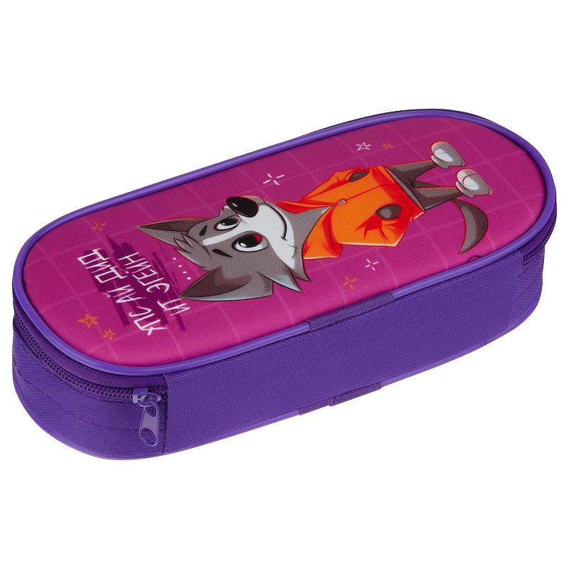 Пенал корпусный 1 отделение, 220*95*50 Мульти-Пульти "Упс", полиэстер 