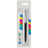 Ручка шариковая Parker "Jotter Black" синяя, 1,0мм, кнопочн., пластик. корпус, блистер