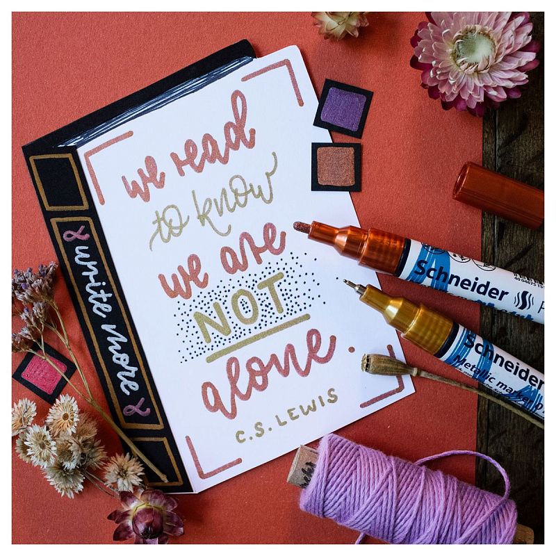 Набор маркеров для декорирования Schneider "Paint-It 010" 04цв., металлик, 0,8мм 