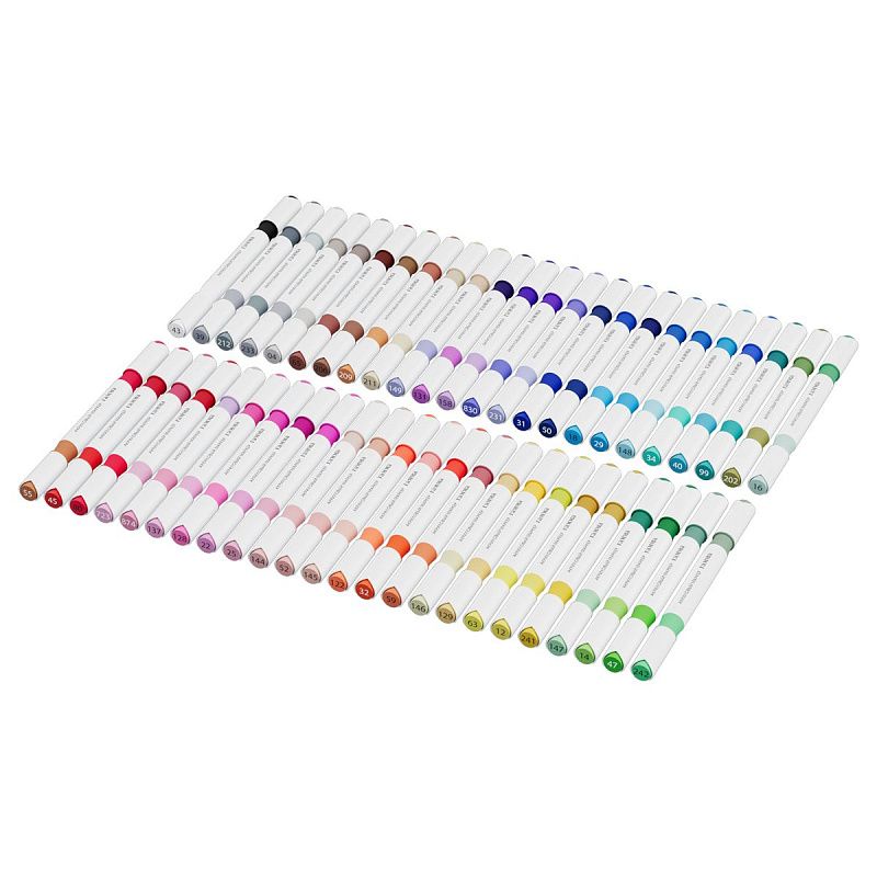 Маркеры акриловые Гамма "Классические", двухцветные, 48шт., 96 цв., пластик.бокс