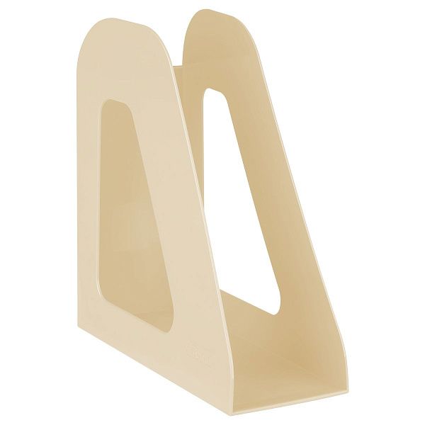 Лоток для бумаг вертикальный СТАММ "Фаворит", бежевый, ширина 90мм