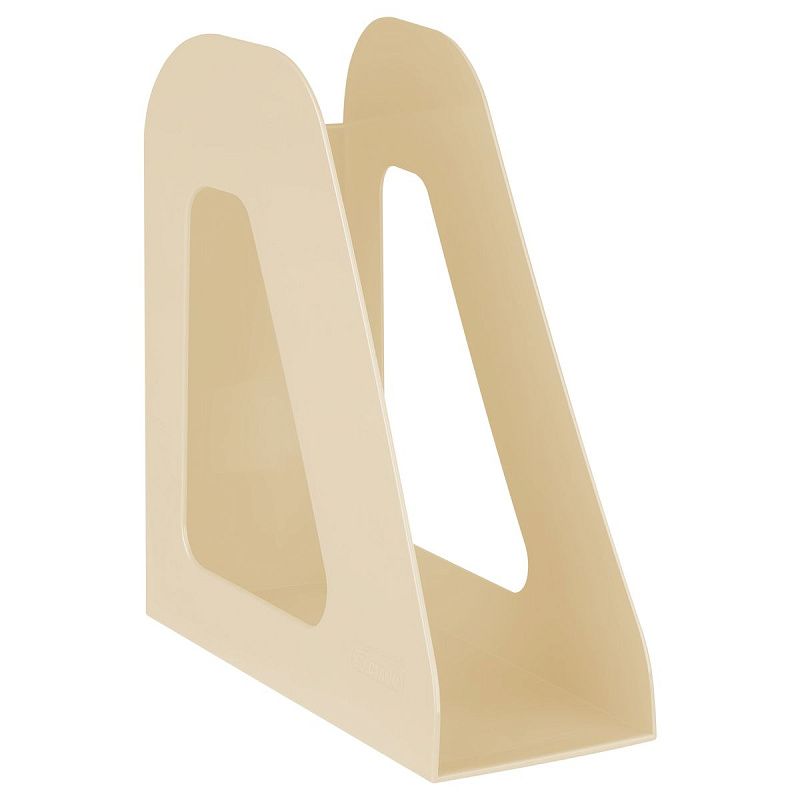 Лоток для бумаг вертикальный СТАММ "Фаворит", бежевый, ширина 90мм