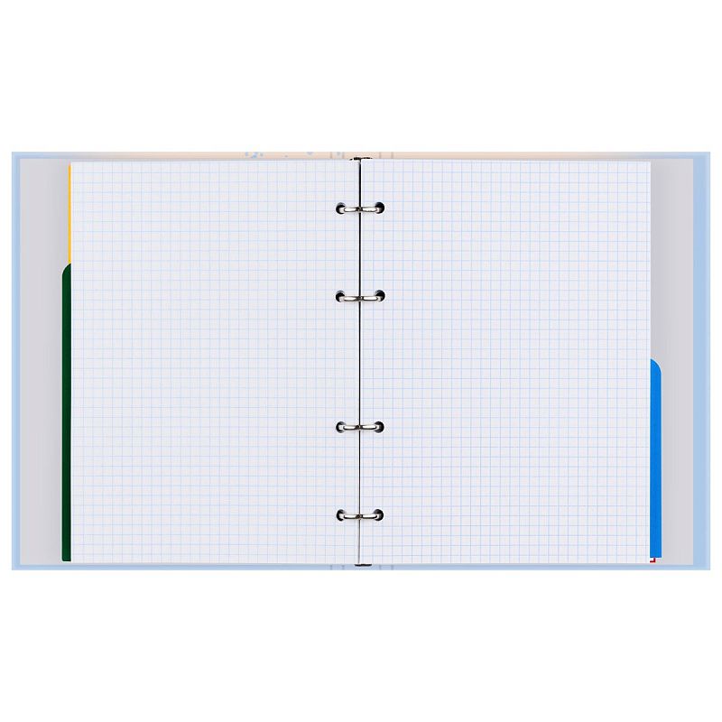 Тетрадь на кольцах А5, 240л., BG "Васильковое настроение", с разделителями, матовая ламинация