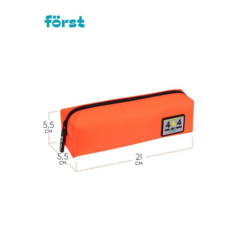 Пенал мягкий 1 отделение, 210*55*55 Först "Mandarin", полиэстер 