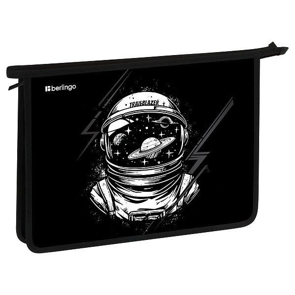 Папка для тетрадей 1 отделение, А4 Berlingo "Trailblazer", 340*245*40 мм, пластик, на молнии