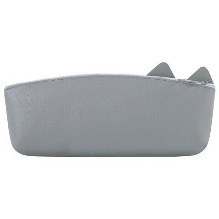 Пенал ЮНЛАНДИЯ ЮНИОР, 1 отделение, искусственная кожа, Gray kitty, 20х9х7 см, 273819 