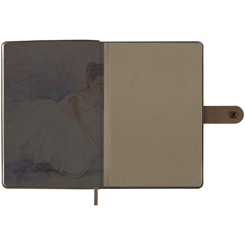 Записная книжка А5 80 л., ЛАЙТ, кожзам, Greenwich Line "Outline. Angel from heaven", с замком, тиснение фольгой, внутренний карман, блок в точку