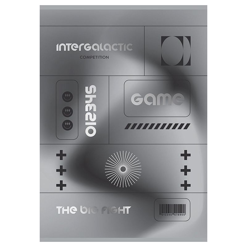 Тетрадь 96л., А4, клетка BG "Мой выбор", soft-touch ламинация, тиснение фольгой