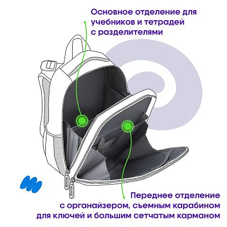 Ранец Berlingo Expert "Game on" 37*28*16см, 2 отделения, 2 кармана, анатомическая спинка 