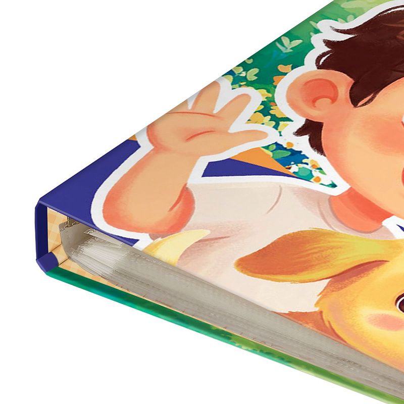 Папка-портфолио 7БЦ А4 BG, на 4 кольцах для дошкольника "Я и мои друзья", 20 файлов, 10 вкладышей. 