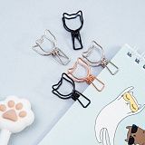 Зажимы для бумаг 33мм, Meshu "Cute Cats", 6шт., ассорти, бокс с европодвесом