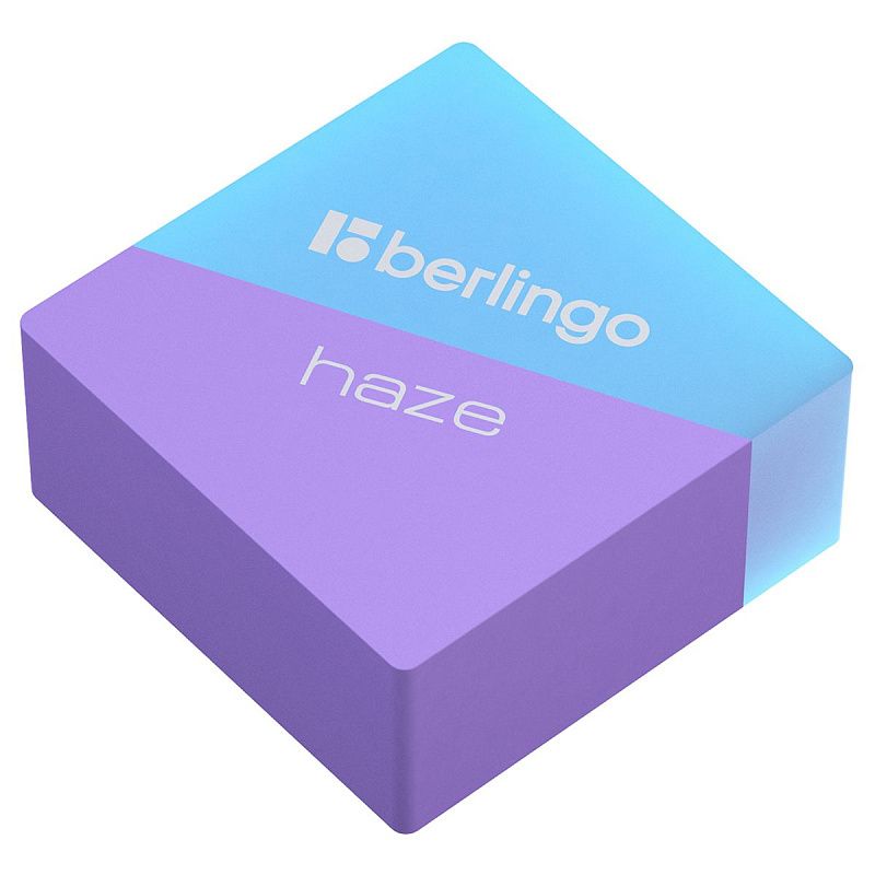 Ластик Berlingo "Haze ", прямоугольный, цвета ассорти, 34*34*14мм 