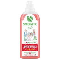 Средство для мытья посуды, фруктов, игрушек Synergetic "Арбуз", антибакт., концентрат, с дозатором, 1л 