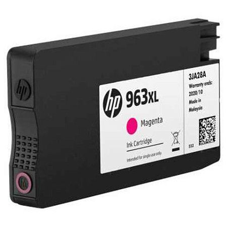 Картридж струйный HP (3JA28AE) для HP OfficeJet Pro 9010/9013/9020/9023, №963XL пурпурный, ресурс 1600 страниц 