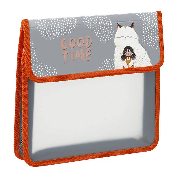 Папка для тетрадей 1 отделение, ArtSpace "Good time", А5, пластик, на липучке