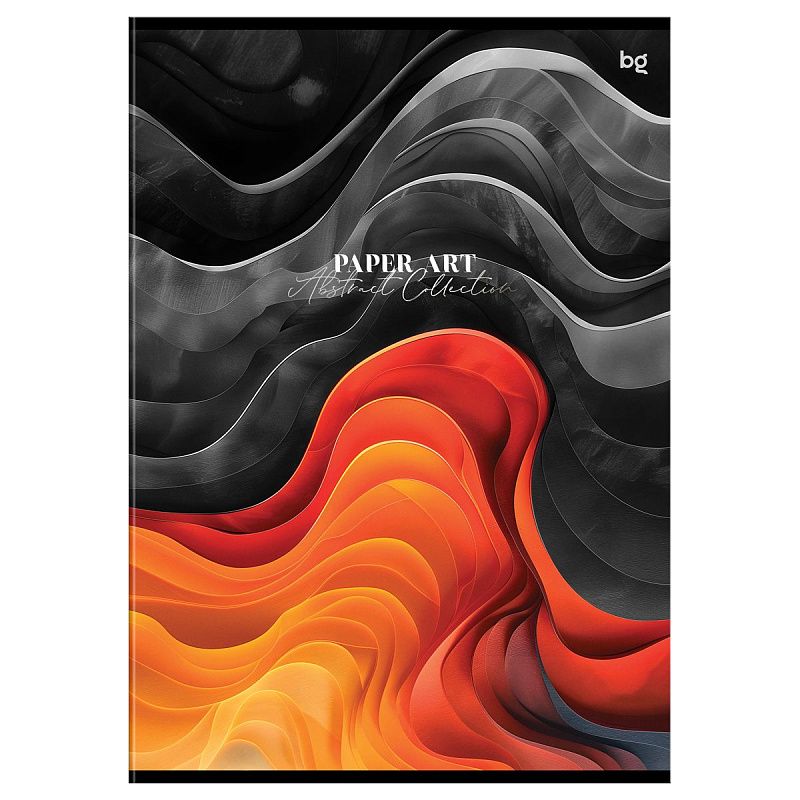 Тетрадь 96л., А4, клетка BG "Paper art", матовая ламинация