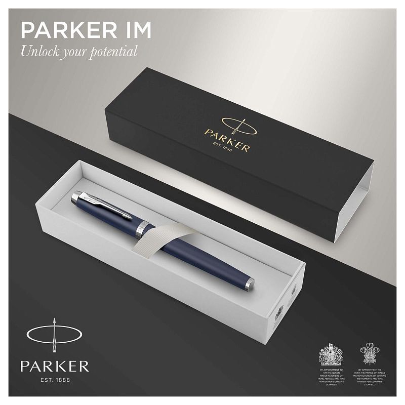 Ручка перьевая Parker "IM Matte Blue CT" синяя, 0,8мм, подарочная упаковка 