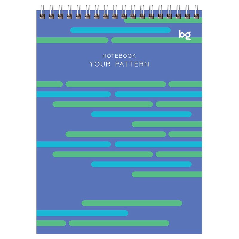 Блокнот А5 40л. на гребне BG "Your pattern"