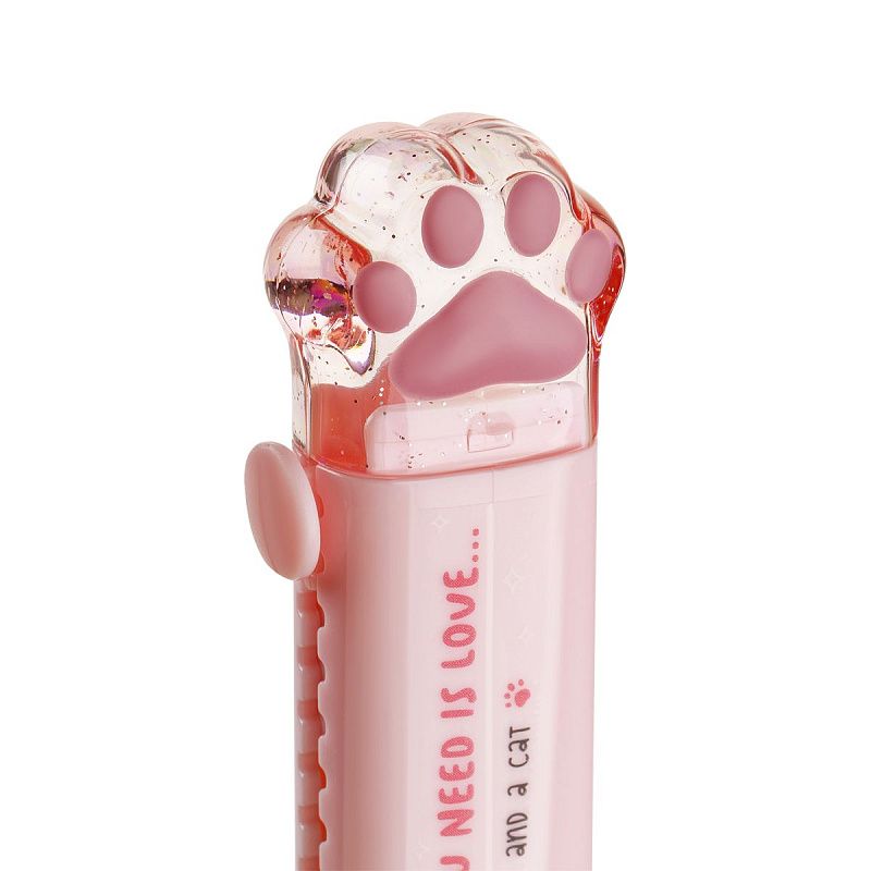 Ластик MESHU "Cat Paw", 93*28*17мм, термопластичная резина, блистер, европодвес, розовый 