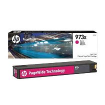 Картридж струйный HP (F6T82AE) PW Pro 477dw/452dw, №973X, пурпурный увеличенный ресурс 7000 страниц, оригинальный Картридж струйный HP (F6T82AE) PW Pro 477dw/452dw, №973X, пурпурный увеличенный ресурс 7000 страниц, оригинальный