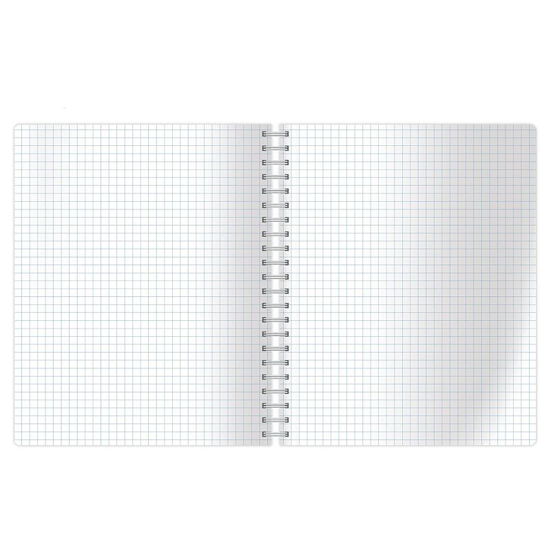 Тетрадь 80л., А4, клетка, на гребне BG "Wonderful", матовая ламинация, тиснение фольгой