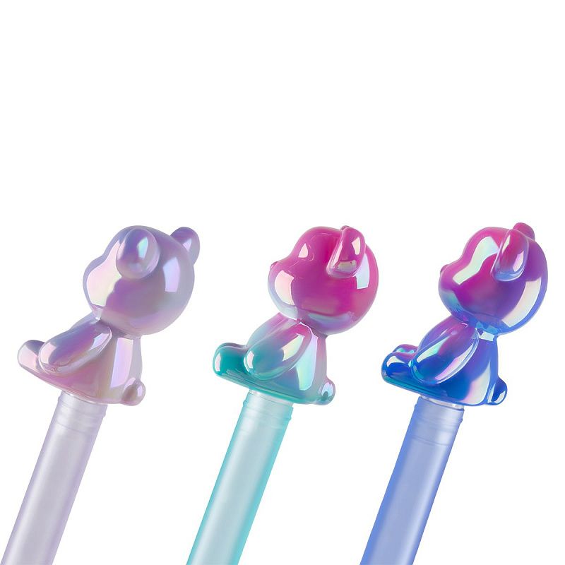 Ручка шариковая MESHU "Сool Bear" синяя, 0,7мм, корпус ассорти 