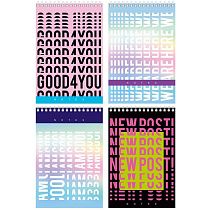 Блокнот А6 60л. на гребне BG "New post"