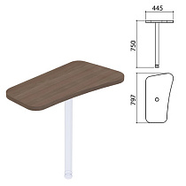 Стол приставной "Приоритет", 797х445х750 мм, БЕЗ ОПОР, лагос, К-922, К-922 лагос