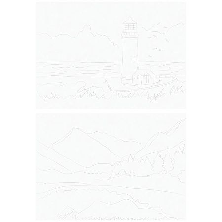 Папка для акварели, с эскизом, 10л., А4, ArtSpace "Пейзажи", 180г/м2