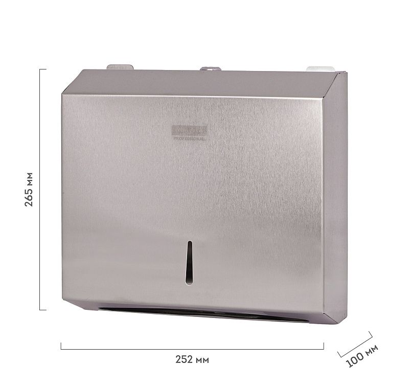 Диспенсер для полотенец листовых OfficeClean Professional (Z-сл.), нержавеющая сталь 
