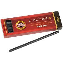 Грифели для цанговых карандашей Koh-I-Noor "Gioconda", 2B, 5,6мм, 6шт., круглый