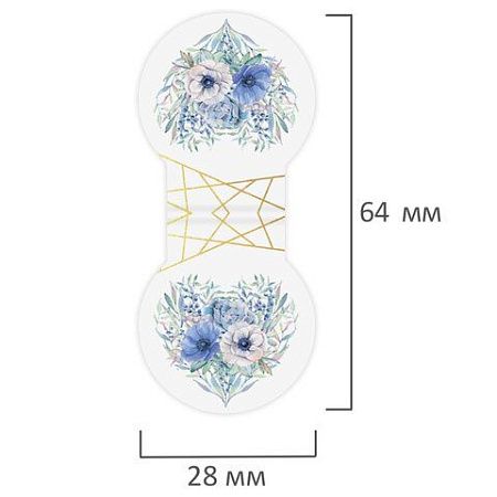 Закладки для книг МАГНИТНЫЕ, "FLOWERS", набор 6 шт., 32х28 мм, BRAUBERG, 113168 