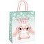 Пакет подарочный 11*14*6,5см MESHU "Cute rabbit",  матовая ламинация