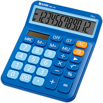 Калькулятор настольный Eleven CDC-110-BL, 12 разрядов, двойное питание, 125*160*28мм, синий